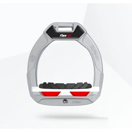 Veiligheidseisen voor ruiters, Inclinatie Grip Aluminium/Wit/Rood kind Flex-On Safe-On