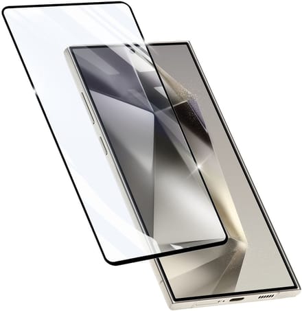 Cellularline Screenprotector 9H Gehard Glas - Geschikt voor Samsung Galaxy S25 Ultra - Edge-to-Edge - Transparant