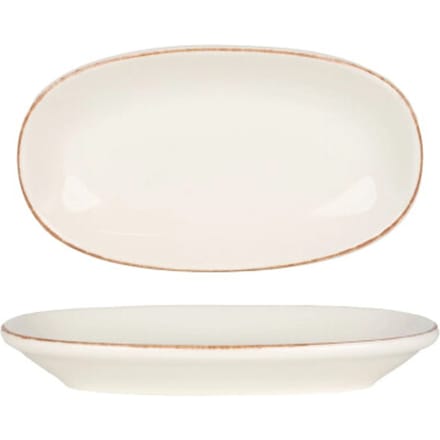Bonna Serveerschaal - Retro - Porselein - 15x8.5 cm - set van 4