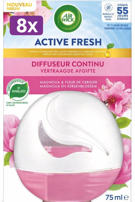 (8x) Air Wick Decosphere Magnolia & Kersenbloessem