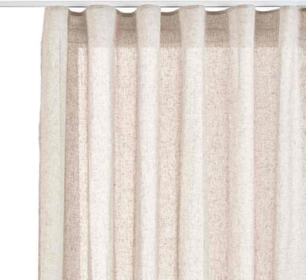 Stor Planet Linum 280x300 Cm Gordijn Met Ringen Beige