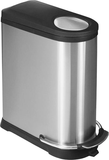 EKO Viva Prullenbak - 20+16 l - Mat RVS