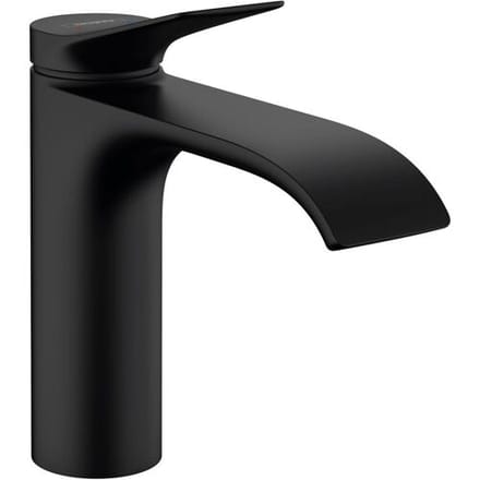 hansgrohe Vivenis ééngreeps wastafelmengkraan 110 met trekwaste mat zwart