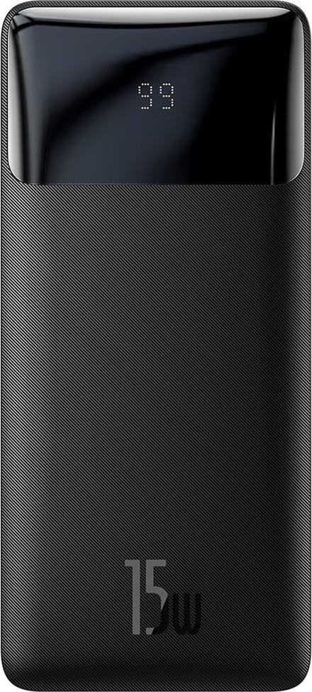 Baseus Bipow Externe Batterij, 10000mAh, 15W, 1 x USB-C - 2 x USB-A, Zwart PPBD050001