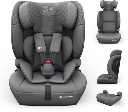 Kinderkraft COMFORT UP 2 PLUS – Autostoel - Meegroeiend - Verstelbaar - Grijs