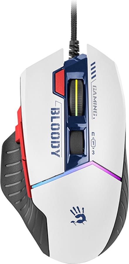 A4Tech Bloody W95 Max Sports - Muis - Optisch - 8 knoppen - Wit