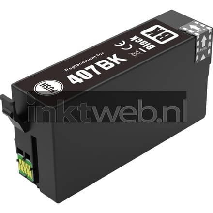 Huismerk Epson 407XL zwart (Huismerk (compatible))