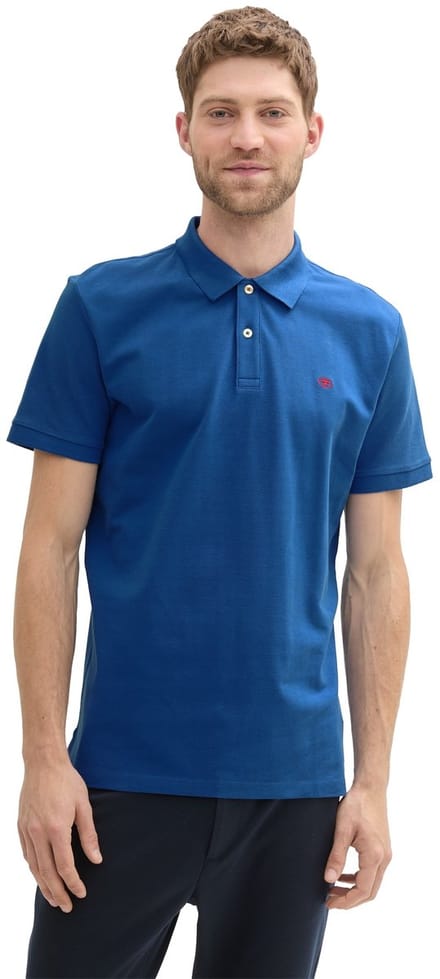 Tom Tailor - Piqué-poloshirt van katoen - Maat M - Advanced Blue