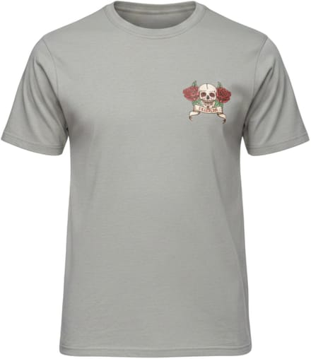 OMBRE T-shirt - Regular Fit - Korte Mouw - Printopdruk Grijs M