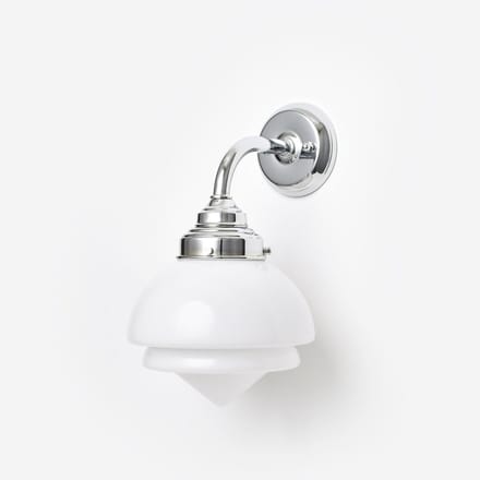 Wandlamp Small Pointy Curve Chroom - Art Deco Trade