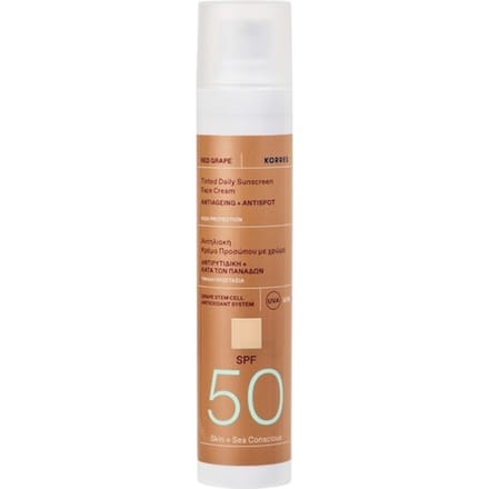 Korres Zonneproducten Zonnecrème SPF 50 getint Zonnebrand Dames ml