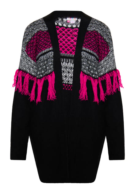 IZIA Vest Dames Zwart Veelkleurig