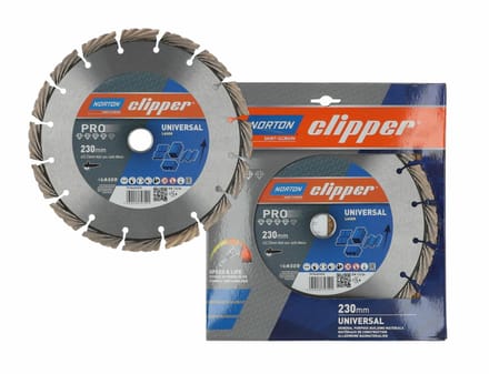 Norton Clipper Pro - Diamantzaagblad - 230mm - Voor Beton en Bouwmaterialen