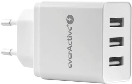 Everactive Sc-300 3Xusb 3.4A Wandlader Voor Multimedia-Apparaten