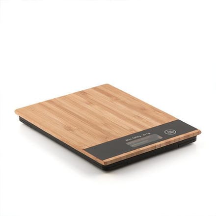 Excellent Houseware Digitale Keukenweegschaal - Bamboe - 5 kg