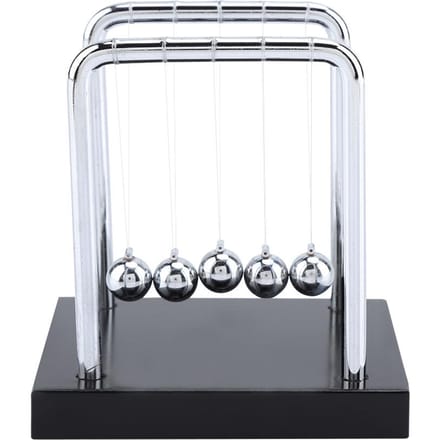 Pendule de Newton Boules d'Équilibre Physique Science Ornements Pendule Jouet Bureau White white