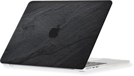 Lunso Geschikt voor MacBook Neo cover hoes - case - Black Stone