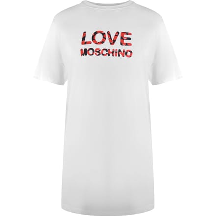 Love Moschino Bubble Logo Wit T-shirt