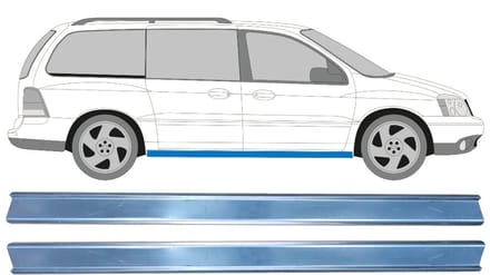 Reparatie dorpel voor Ford Freestar 2004-2007 / Links = Rechts / Set