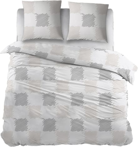 Snoozing Oranges Dekbedovertrek - Extra breed - 260x200/220 cm - Taupe