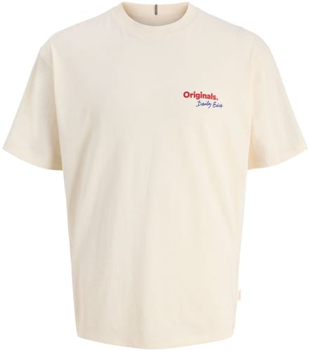 JACK&JONES - JORRIVIERA BACK SCRIPT TEE CREW NECK - Heren - T-shirts