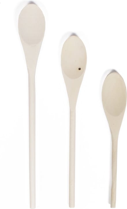 Benson Houten pollepel set - 3 maten - 20/25/30 cm - 3-delig