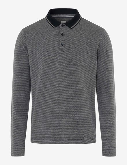 Brax Heren Poloshirt  Style PHARELL navy, donkerblauw, maat M