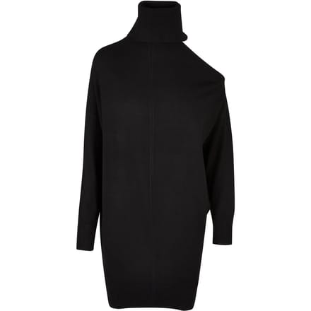 Urban Classics - One Shoulder Knit Korte jurk - XS - Zwart