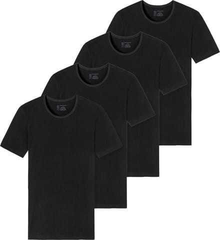 Schiesser Heren t-shirt met ronde hals 4 pack - 95/5 - Cotton