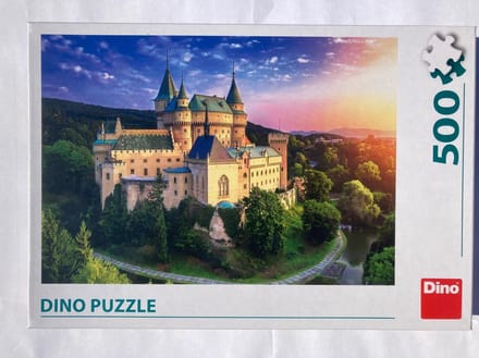 Dino puzzel Bojnice kasteel - 500 stukjes legpuzzel voor kinderen.