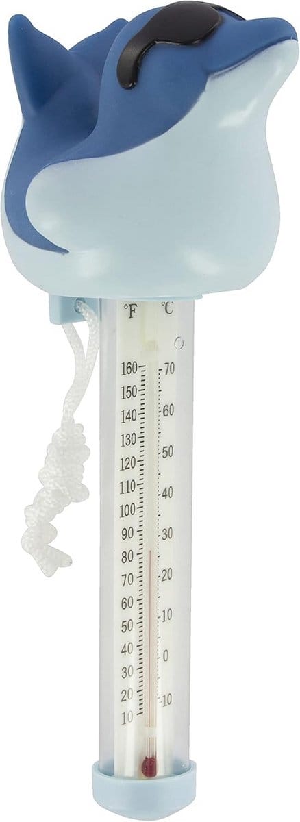 Dolfijn Zwembadthermometer - Duidelijk Afleesbaar - Celsius & Meten