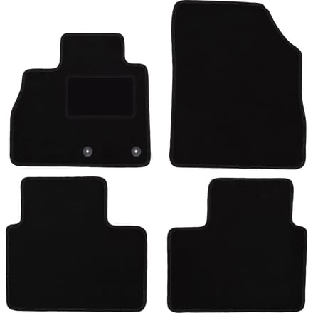 Zwarte veloursmatten voor: Renault Grand Scenic IV minivan (2016-)