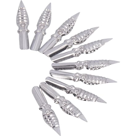 10 Pièces Plume de Calligraphie Écriture Confortable Bonne Performance Poids Léger Outils d'ArtB5 white