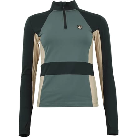 Dames t-shirt 1st skin met ritssluiting Peak Mountain
