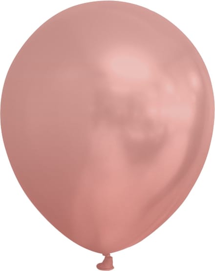 Ballonnen klein metallic rosé goud 100 stuks - 5 inch