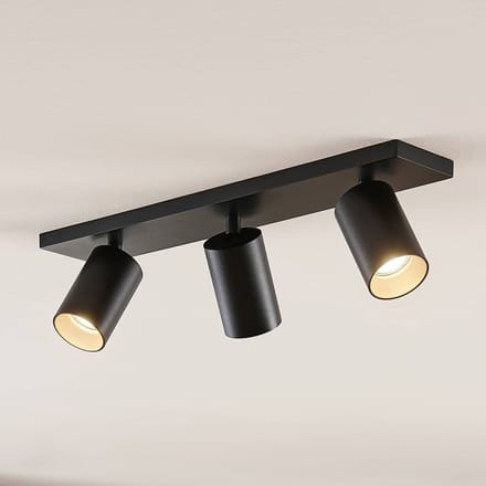 Arcchio - buitenspot - 3lichts - aluminium - H: 12.5 cm - GU10 - zwart