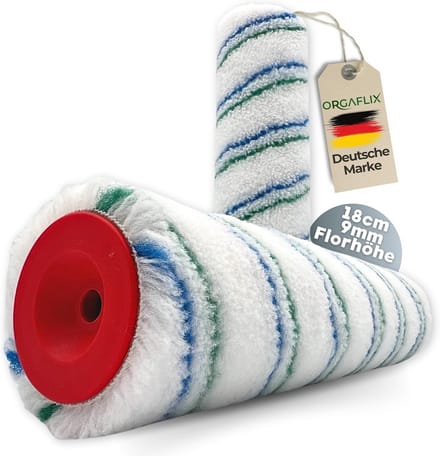 2x Professionele Verfroller 18 cm - 9mm Poolhoogte - Ideaal voor Muurverf, Lak & Beits