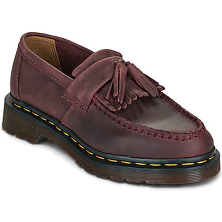 Mocassins Dr. Martens ADRIAN CHERRY RED CRAZY HORSE