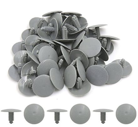 50 Stuks Auto Deur Spatbord Klinknagels - Kleur Grijs