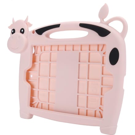 7,9 Inch Tablet Beschermhoes Schattige Koe Kinderen Siliconen voor iOS mini12345 Hoesje Roze roze