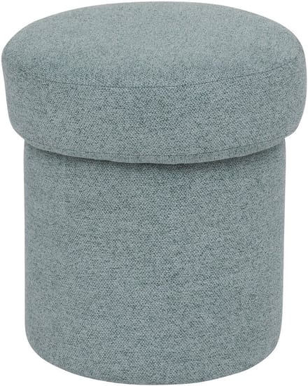 Atmosphera Poef Kita Ø37xH40cm - Nylon/Viscose - Celadongroen