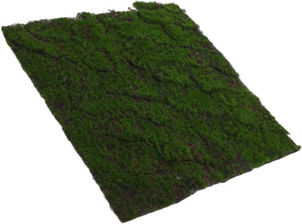 Kunstgras Panelen - Mos Achtergrond - Decoratie Binnen - Realistisch Uiterlijk - 30 x 30 cm - Groen