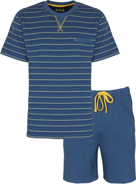M.E.Q Heren Shortama Blauw MESAH1205A - Maten: L
