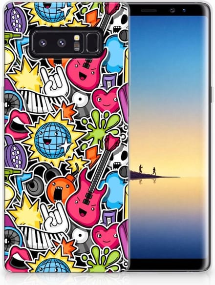 Samsung Galaxy Note 8 Silicone Back Cover Punk Rock