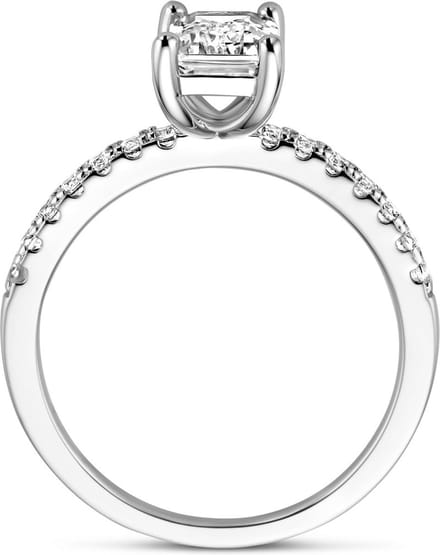 Gerhodineerd Zilver Ring Met Zirkonia 1338534