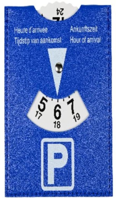 Benson Parkeerschijf - Europees model - 15 x 11 cm - Blauw