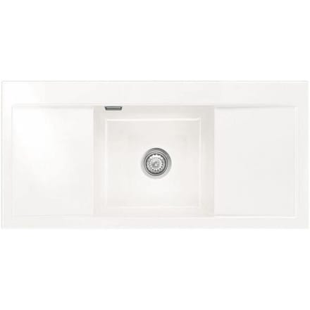 Systemceram Keradomo Mera Middle inset sink with eccentric actuation, without tap hole 507302-12