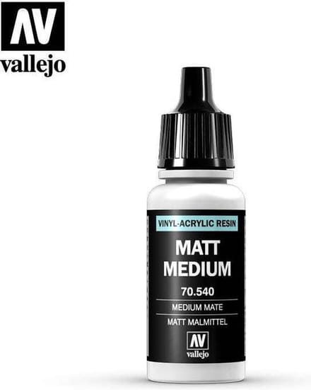 Vallejo Hobbyverf Acrylverf - 70540 Matte Medium - Acryl Verf flesje - 17 ml