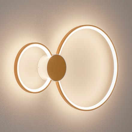 Bega LED wandlamp 51298.4 , fluweel messing, metaal, DALI