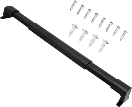Schermdeur Grendel - Camper Deurhendel - Veilig Instappen - Verstelbare Duwstang - 29.5 cm Pakket - Zwart